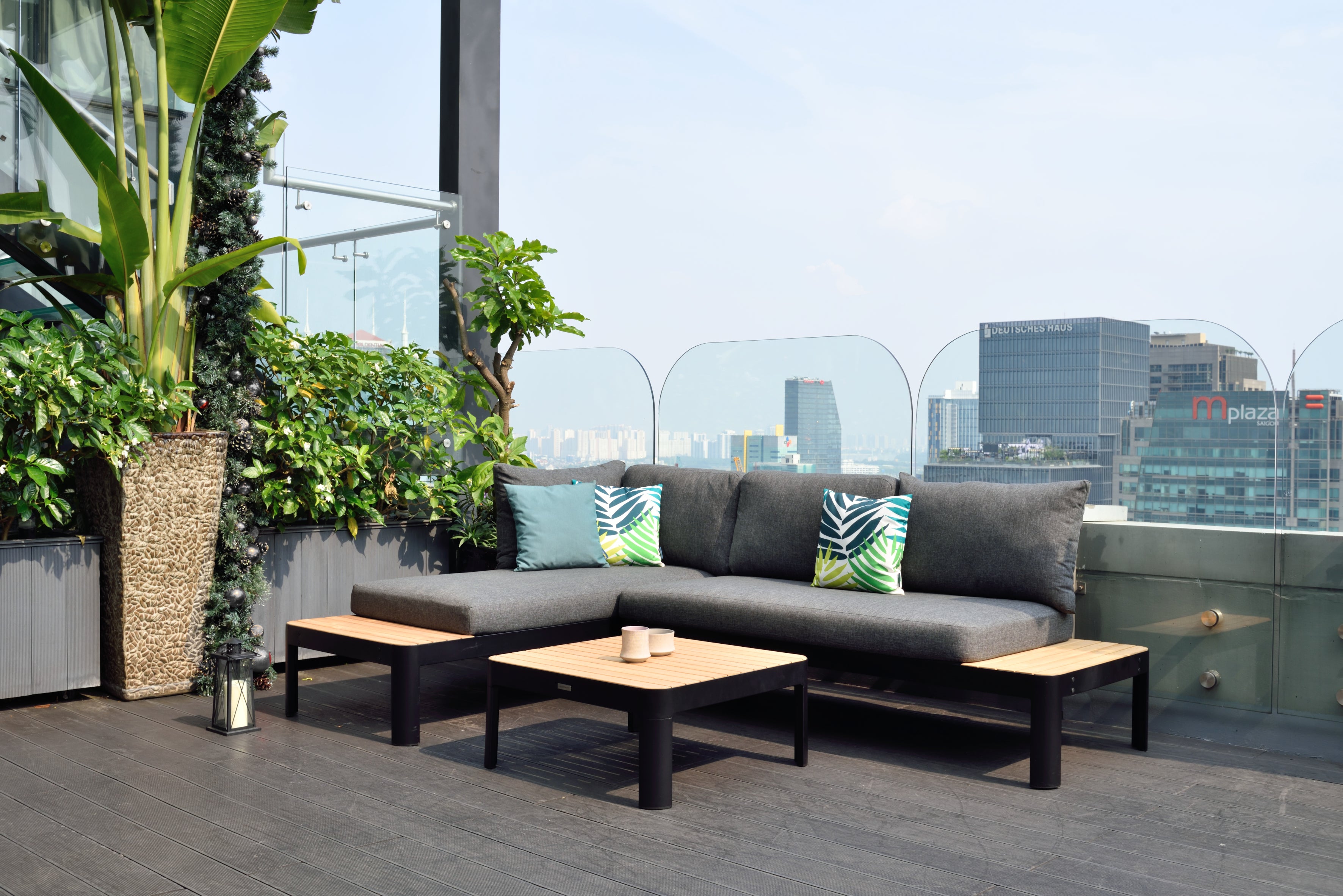 Portals Teak and Aluminum Modular Sofa 3pc Set – LifestyleGarden US