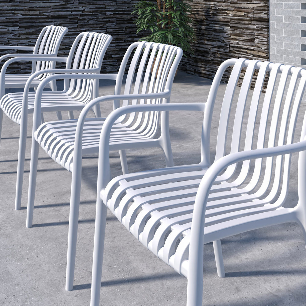 
                      
                        Bali Extendable Aluminum Table with Cura Stacking Chairs
                      
                    
