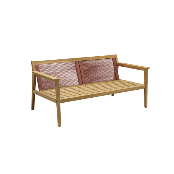 Agate Teak and Rope 4pc Seating Set