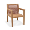 Agate Teak and Rope Armchair – Terracotta