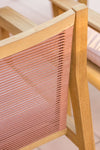 Agate Teak and Rope 4pc Seating Set