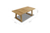 Agate Rectangular Teak Coffee Table