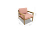 Agate Teak and Rope Sofa Chair - 1pc