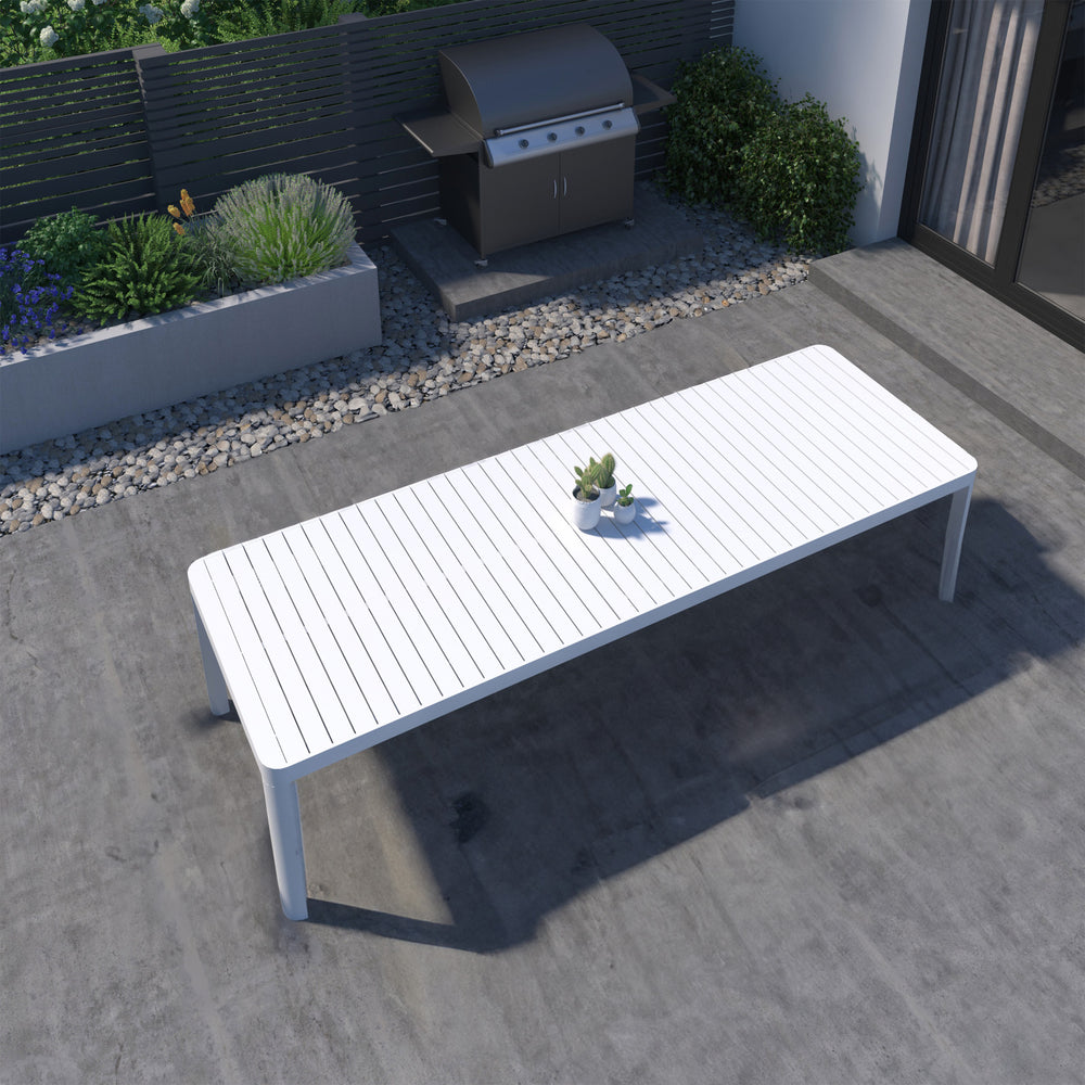 
                      
                        Bali Extendable Aluminum Table with Cura Stacking Chairs
                      
                    