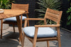 Jade Teak Stacking Armchair - Cushion Copen Blue
