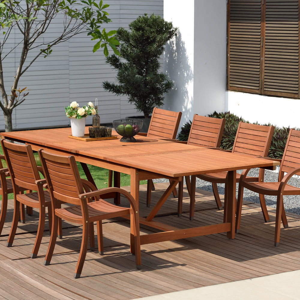 
                      
                        Leyland Table and Catalina Stacking Armchair Dining Set
                      
                    