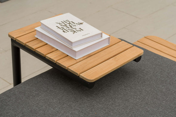 Portals Dark C-Shape Side Table Black