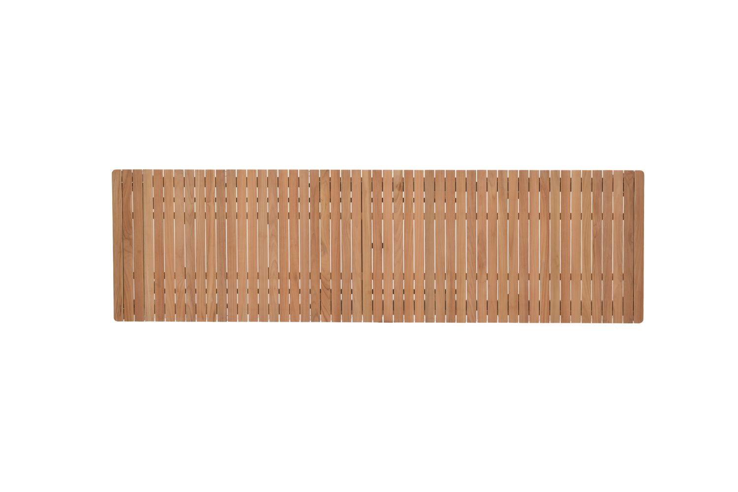 Topaz Dark Teak and Aluminum Rectangular Extendable Table Topaz Dark Teak and Aluminum Rectangular Extendable Table