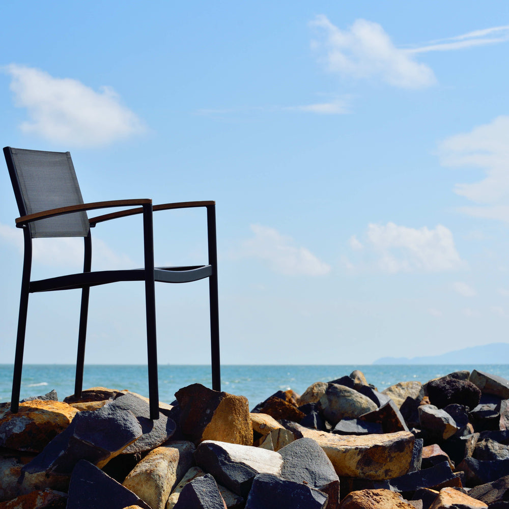
                      
                        Vera Aluminum and FSC Wood Stacking Arm Chairs - 2pc
                      
                    