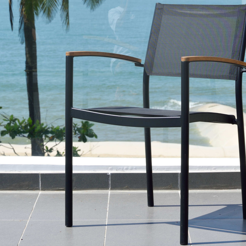 
                      
                        Vera Aluminum and FSC Wood Stacking Arm Chairs - 2pc
                      
                    