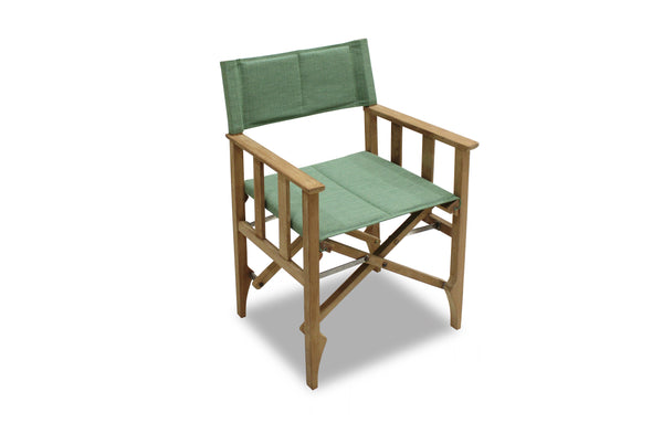 Zircon Teak Director Chair – Piquant Green - 1 Piece