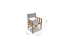 Zircon Teak Director Chair – Vintage Khaki - 1 Piece
