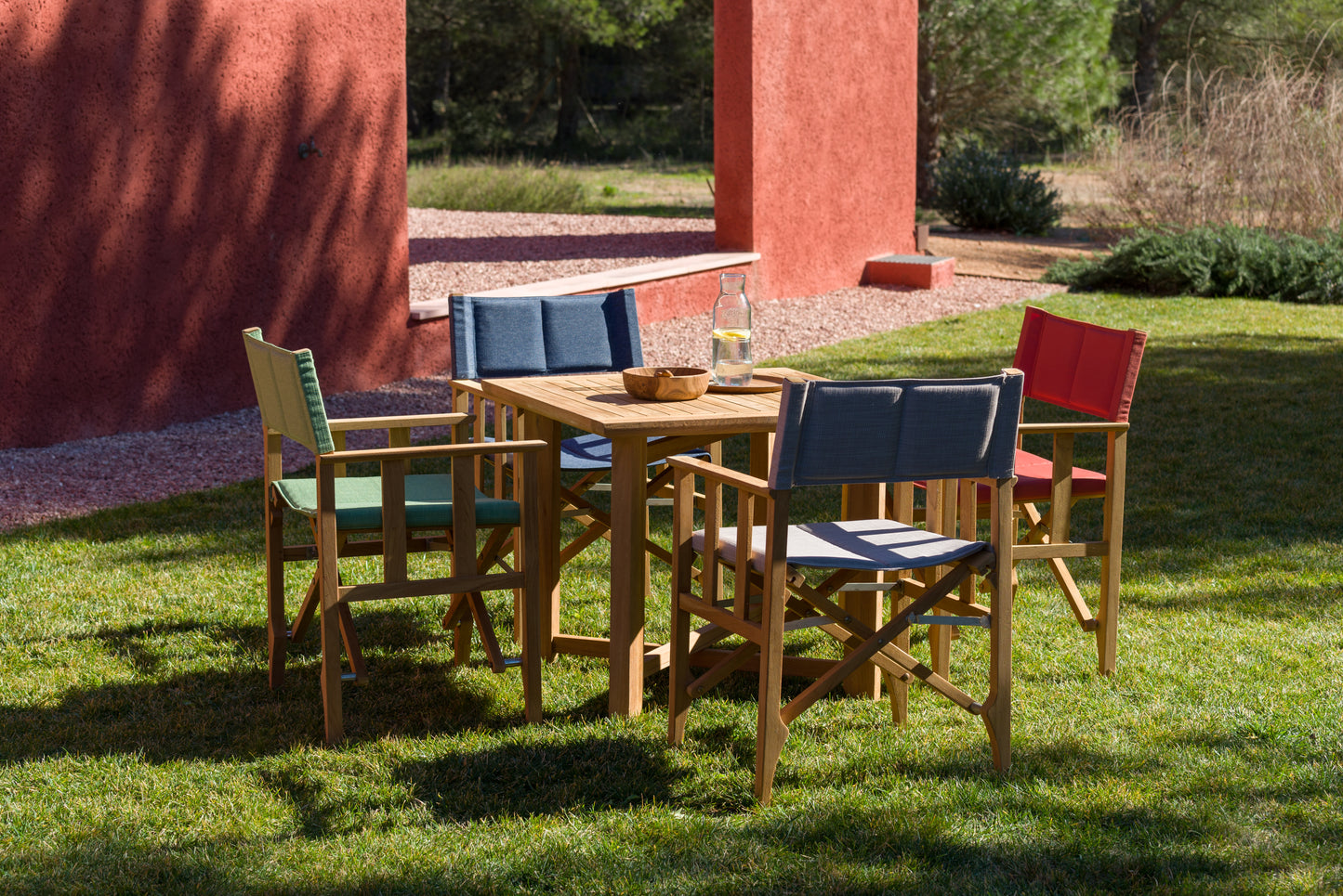 Zircon Folding Square Teak Table