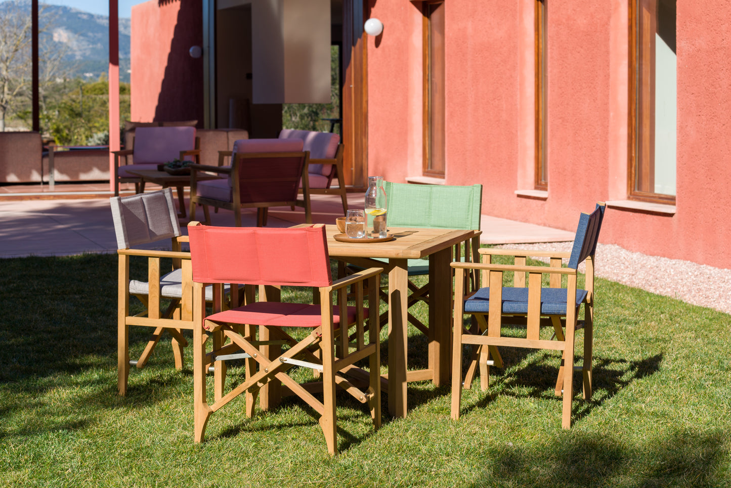 Zircon Folding Square Teak Table