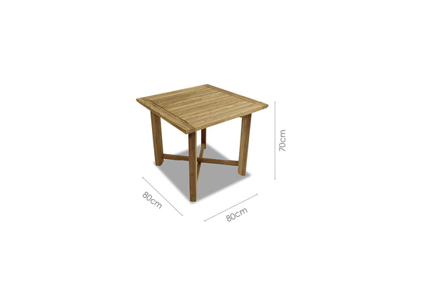Zircon Folding Square Teak Table