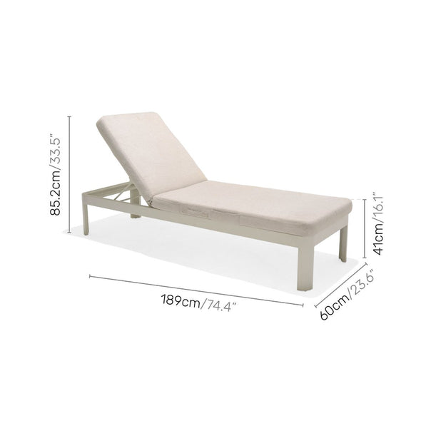 Portals Light Sun Lounger - 1pc