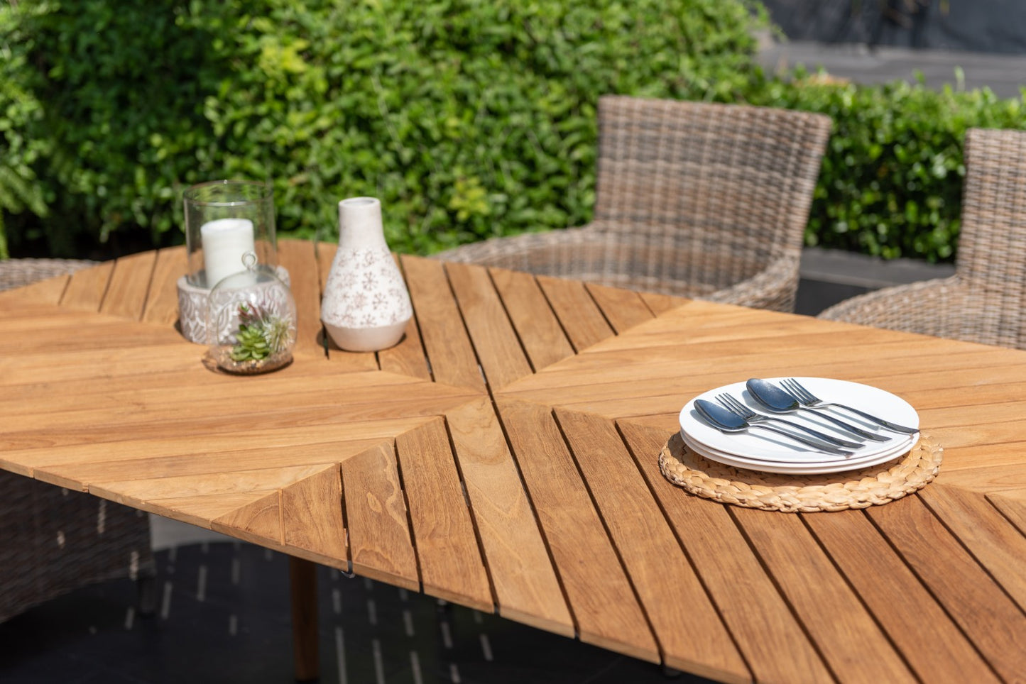 Jade Rectangular Teak Big Table