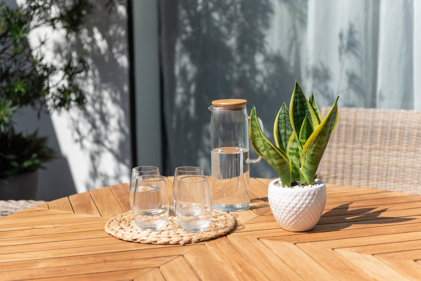 Jade Square Teak Small Table