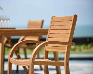 Catalina Stacking Wood Armchair - 4 Piece