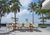 Leyland Lot Table & 8 Chamonix White Armchair