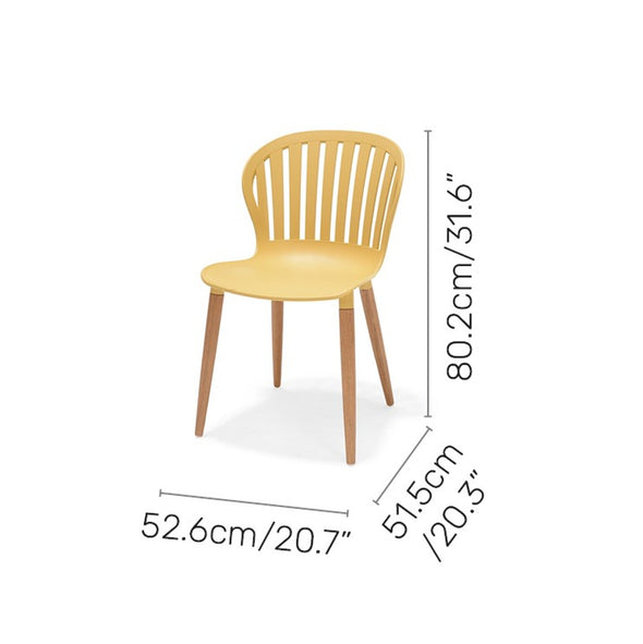 Nassau Side Chair in Honey Yellow Social Plastic® - 2pc