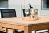 Rinjani Rectangular Teak Table and Fortuna Armchair Dining Set