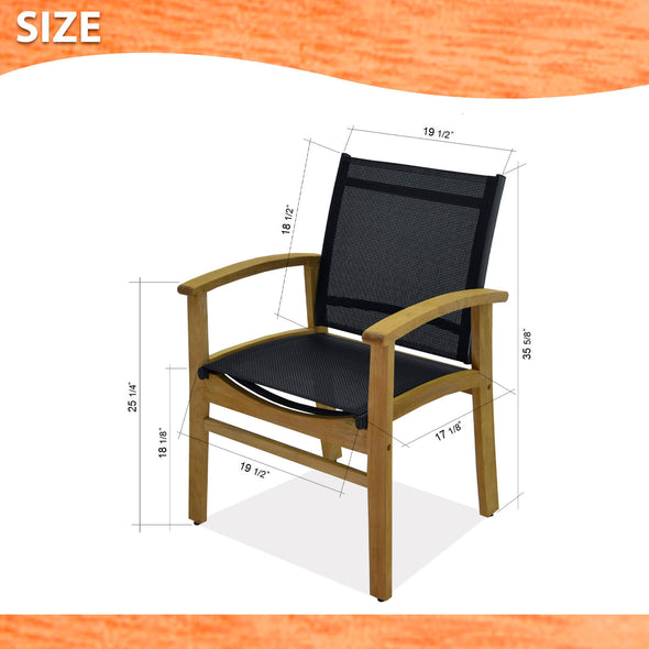 Rinjani Rectangular Teak Table & Fortuna Armchair