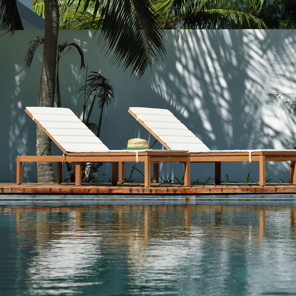 
                      
                        Louisiana Teak Finish Wheel Lounger With Cushion - 2 Piece
                      
                    