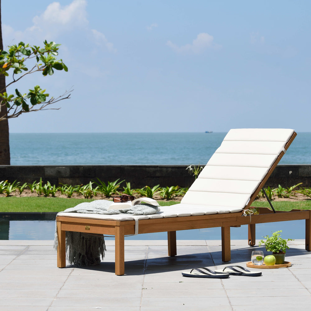 
                      
                        Louisiana Teak Finish Wheel Lounger With Cushion - 2 Piece
                      
                    