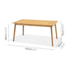 Nassau 6-Seat Rectangular Dining Set – Sage Green Social Plastic®
