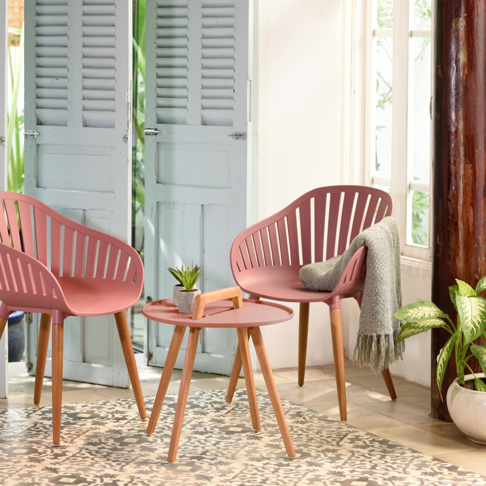 
                      
                        Nassau Carver Armchair in Peony Pink Social Plastic® - 2pc
                      
                    