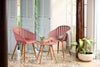 Nassau Carver Armchair in Peony Pink Social Plastic® - 2pc