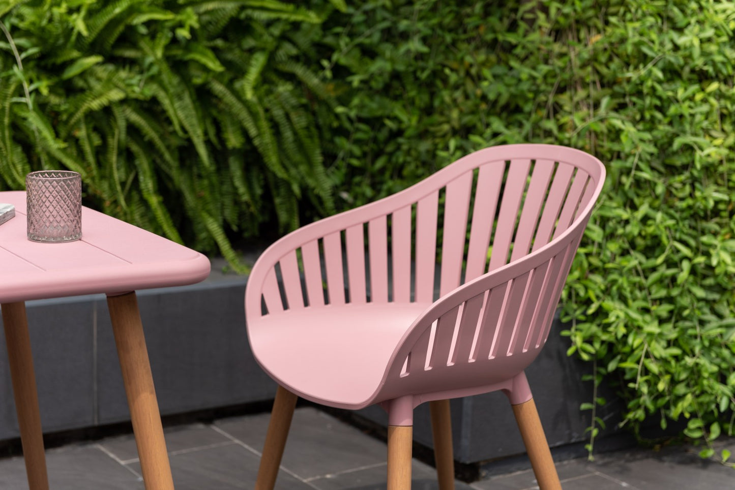 Nassau Bistro Set – Peony Pink Social Plastic® - 3pc