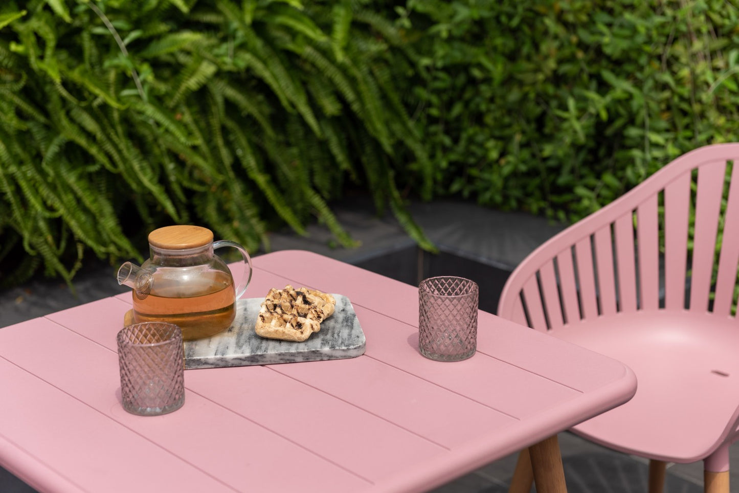 Nassau Bistro Set – Peony Pink Social Plastic® - 3pc