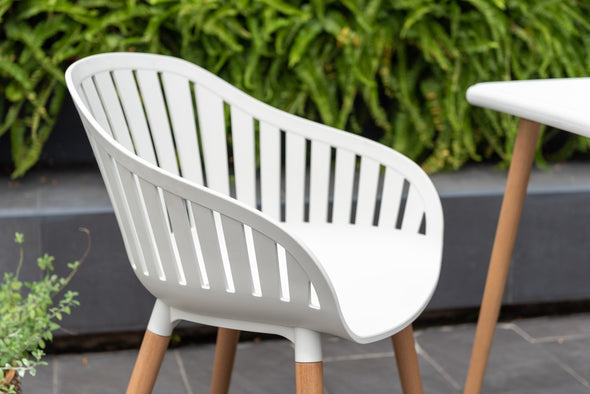 Nassau 3pc Bistro Set – White Social Plastic®