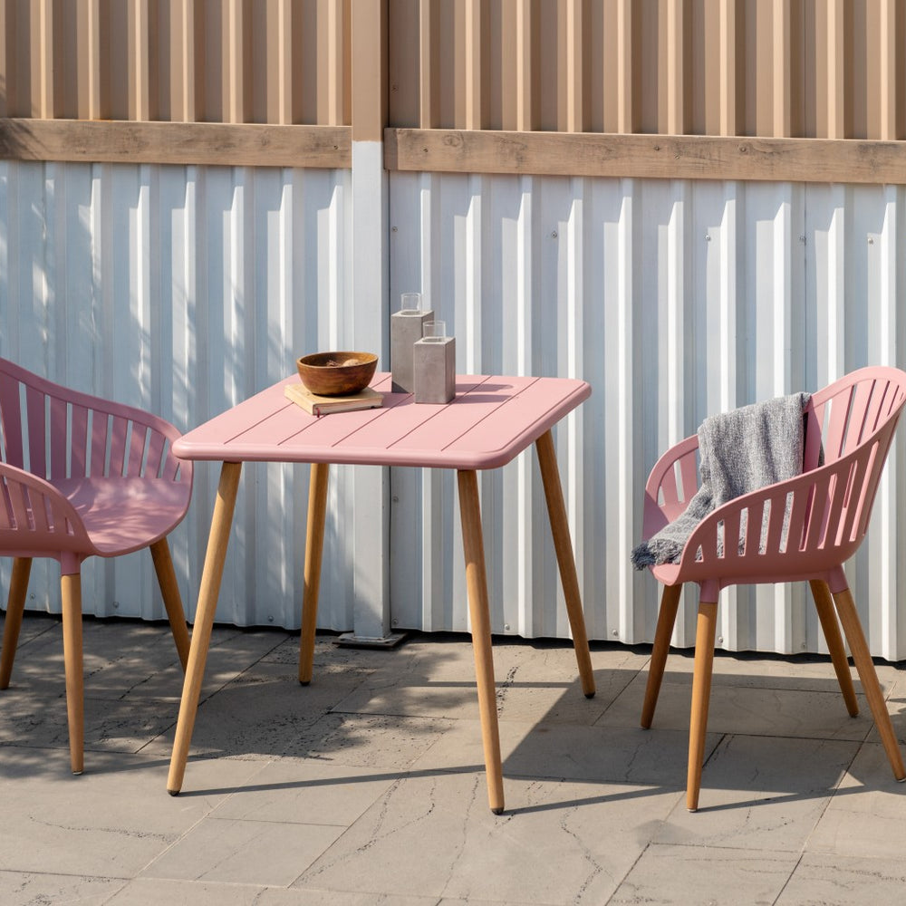 
                      
                        Nassau Carver Armchair in Peony Pink Social Plastic® - 2pc
                      
                    