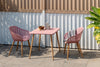 Nassau Carver Armchair in Peony Pink Social Plastic® - 2pc