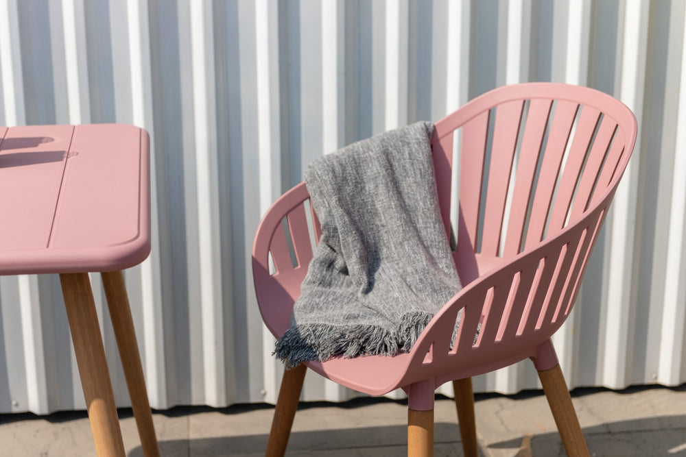 Nassau Carver Armchair in Peony Pink Social Plastic® - 2pc