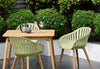 Nassau 4-Seat Square Dining Set – Sage Green Social Plastic®