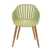 Nassau Carver Armchair In Sage Green Social Plastic® - 2pc