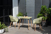 Nassau Carver Armchair In Sage Green Social Plastic® - 2pc