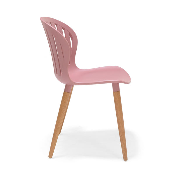 Nassau Side Chair in Peony Pink Social Plastic®- 2pc