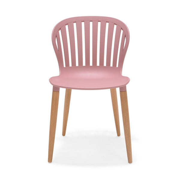 Nassau Side Chair in Peony Pink Social Plastic®- 2pc
