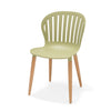 Nassau Side Chair In Sage Green Social Plastic® - 2pc