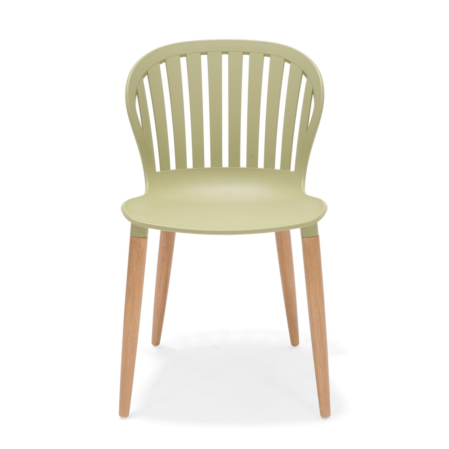 Nassau Side Chair In Sage Green Social Plastic® - 2pc