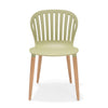 Nassau Side Chair In Sage Green Social Plastic® - 2pc