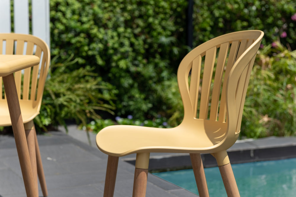 Nassau Side Chair in Honey Yellow Social Plastic® - 2pc