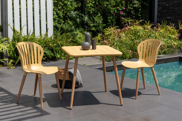 Nassau Square Table – Honey Yellow Social Plastic®