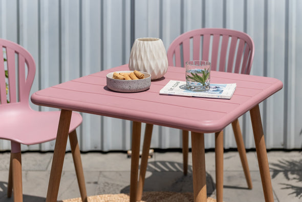 Nassau Square Table – Peony Pink Social Plastic®