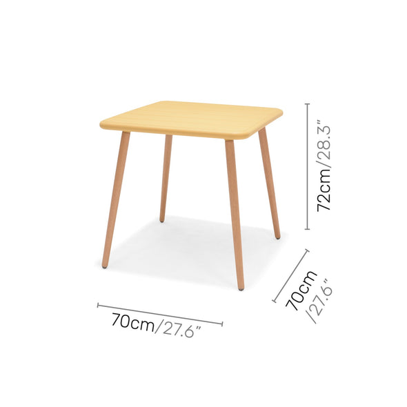 Nassau Square Table – Honey Yellow Social Plastic®